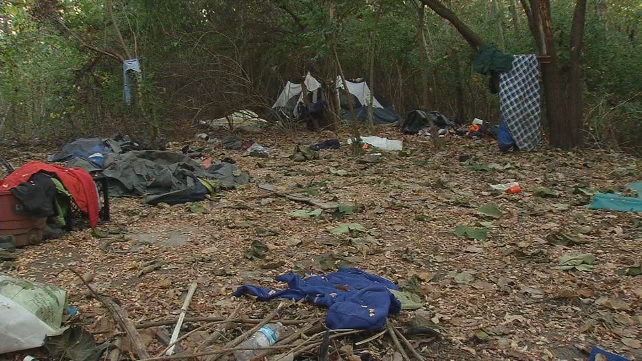 homeless camp
